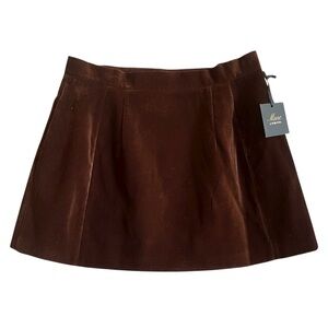 Muse by Marchesa Oakley Velvet High Rise Pencil Mini Skirt